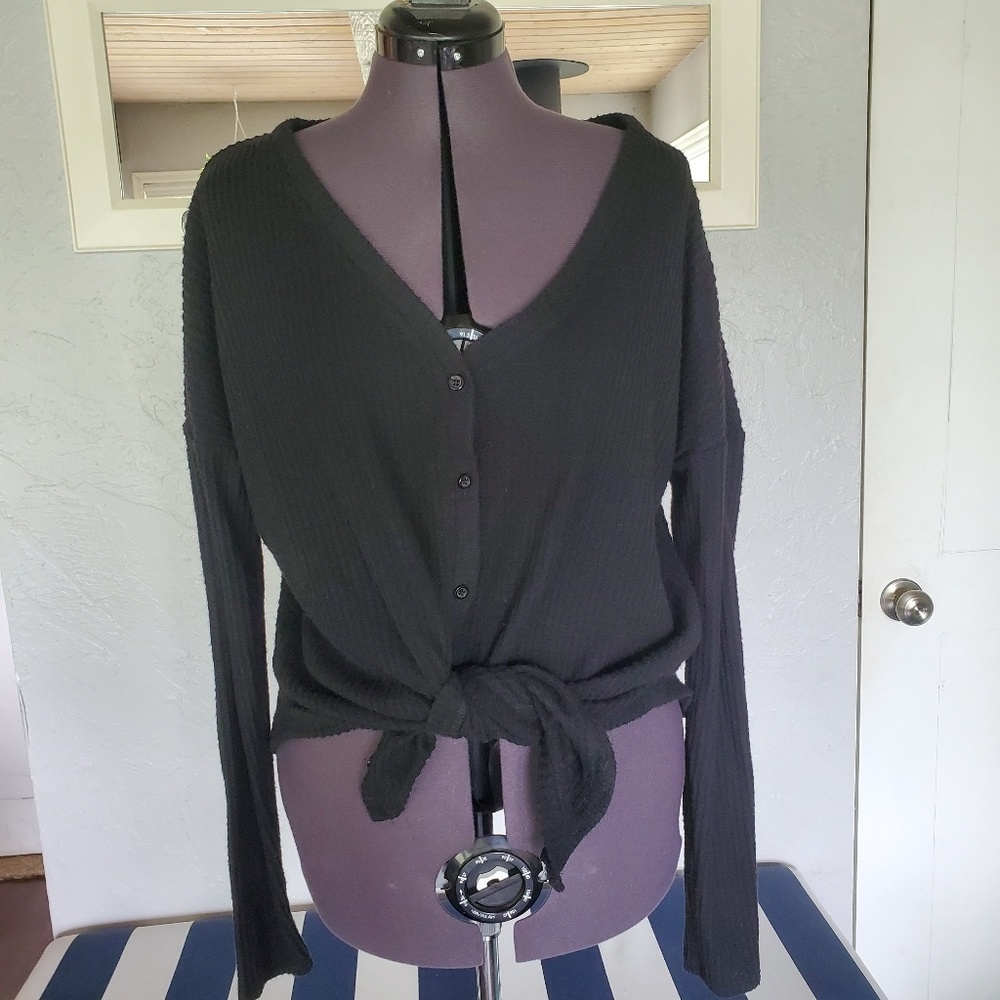 Black Tie Cardigan